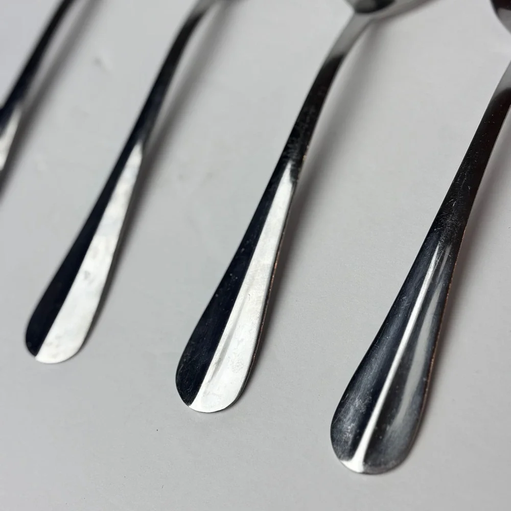 Pfaltzgraff Stainless Steel Teaspoons Set of 4 Silver Mirror‎ Finish 18/0 China